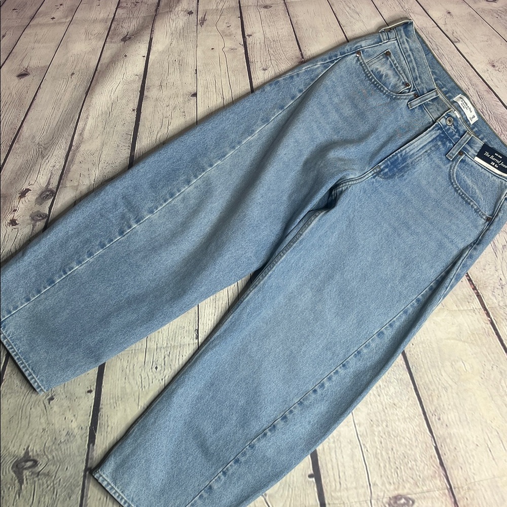 Abercrombie & Fitch Light Blue Wide Leg Jeans